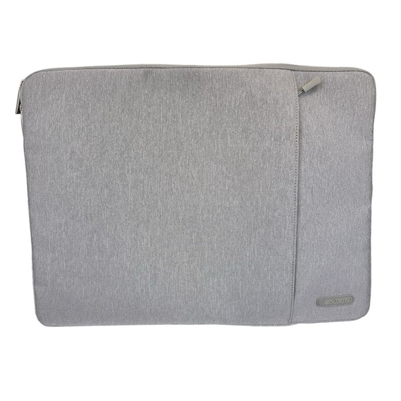Mosiso 20 Inch Laptop Tablet Bag Gray Soft Interior Keep it Safe Multi Zip - Picture 1 of 10